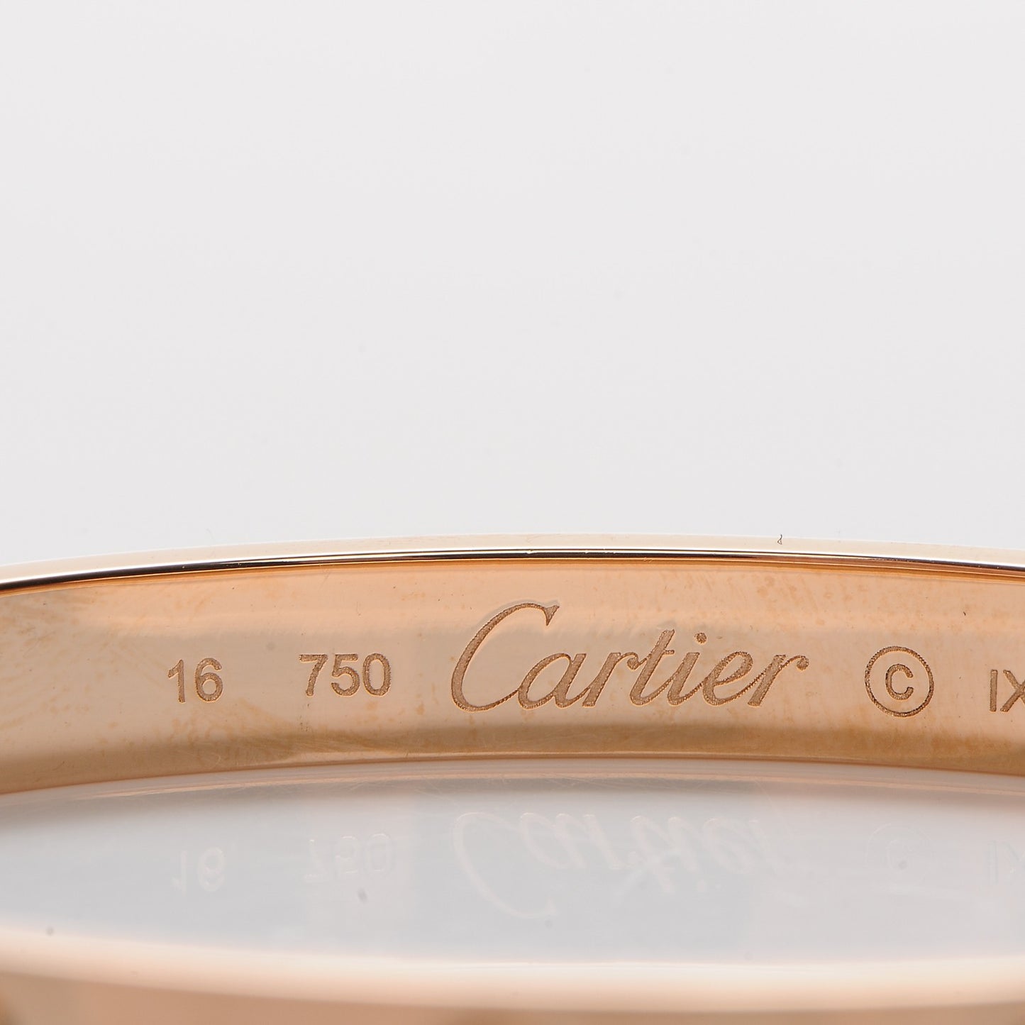 18K Pink Gold LOVE Bracelet 16