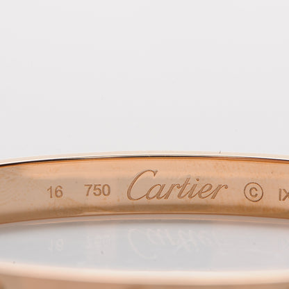 Cartier 18K Pink Gold LOVE Bracelet 16 4 of 7