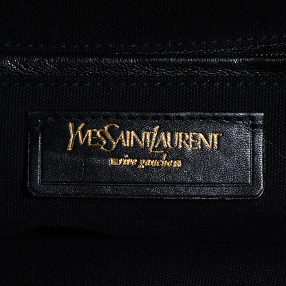 Saint Laurent Patent Crocodile Embossed Medium Downtown Tote Black 6 of 8