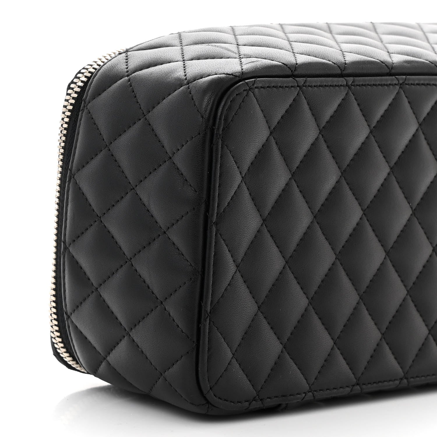 Chanel Lambskin Quilted Large Jewelry Case Black 10 of 11