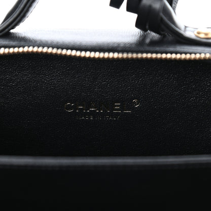 Chanel Caviar Quilted Small CC Filigree Vanity Case Black 6 of 9