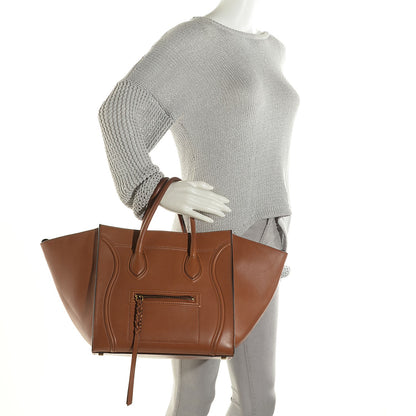 Celine Natural Calfskin Medium Phantom Luggage Tan 2 of 9