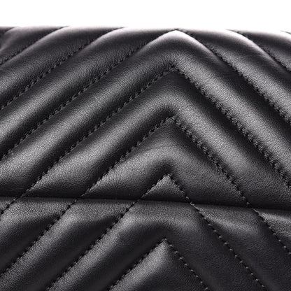 Chanel Calfskin Chevron Quilted Large Urban Spirit Backpack Black 10 of 15