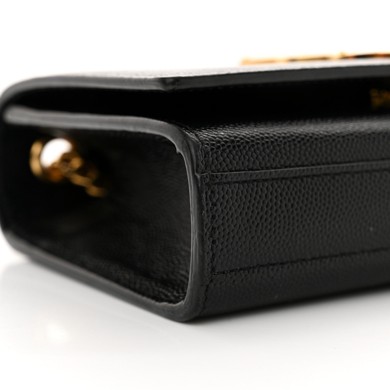 Saint Laurent Grain De Poudre Small Monogram Kate Satchel Black 9 of 14