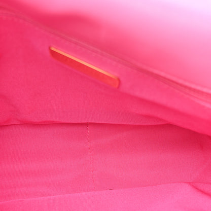 Chanel Lambskin Quilted Large Chanel 19 Flap Neon Pink 5 of 10