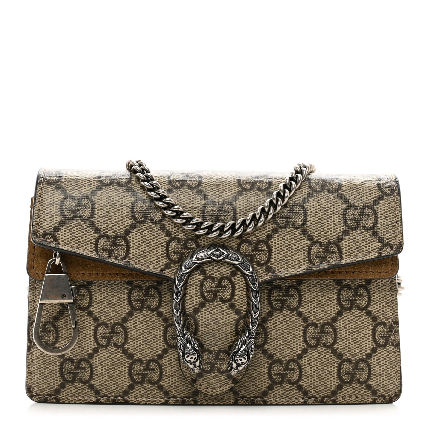 GG Supreme Monogram Super Mini Dionysus Shoulder Bag Taupe