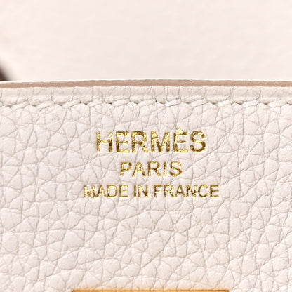 Hermes Togo Birkin 25 Gris Pale 6 of 18