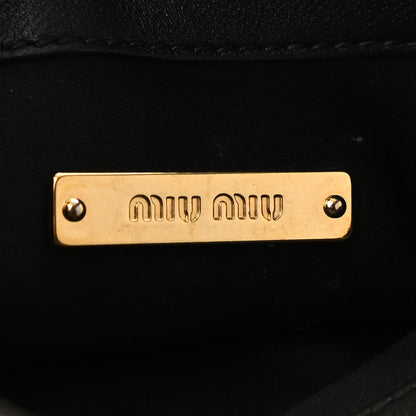 Miu Miu Nappa Matelasse Double Zip Crossbody Black 5 of 11