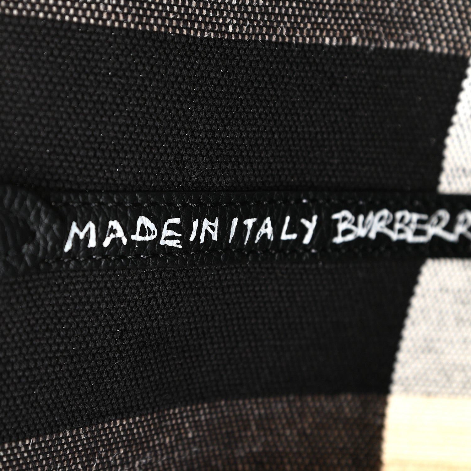 Burberry Coated Canvas Mega Check Medium Doodle Tote Black 7 of 9