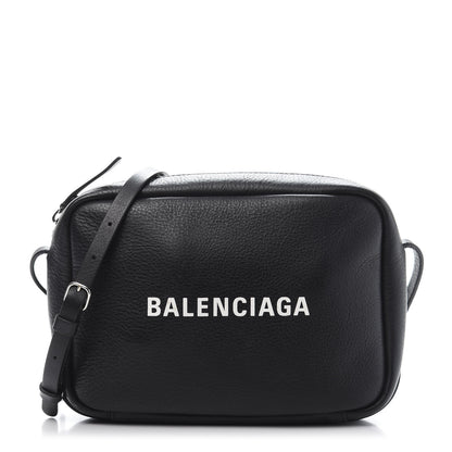 Balenciaga Calfskin Logo S Everyday Camera Bag Black 1 of 9