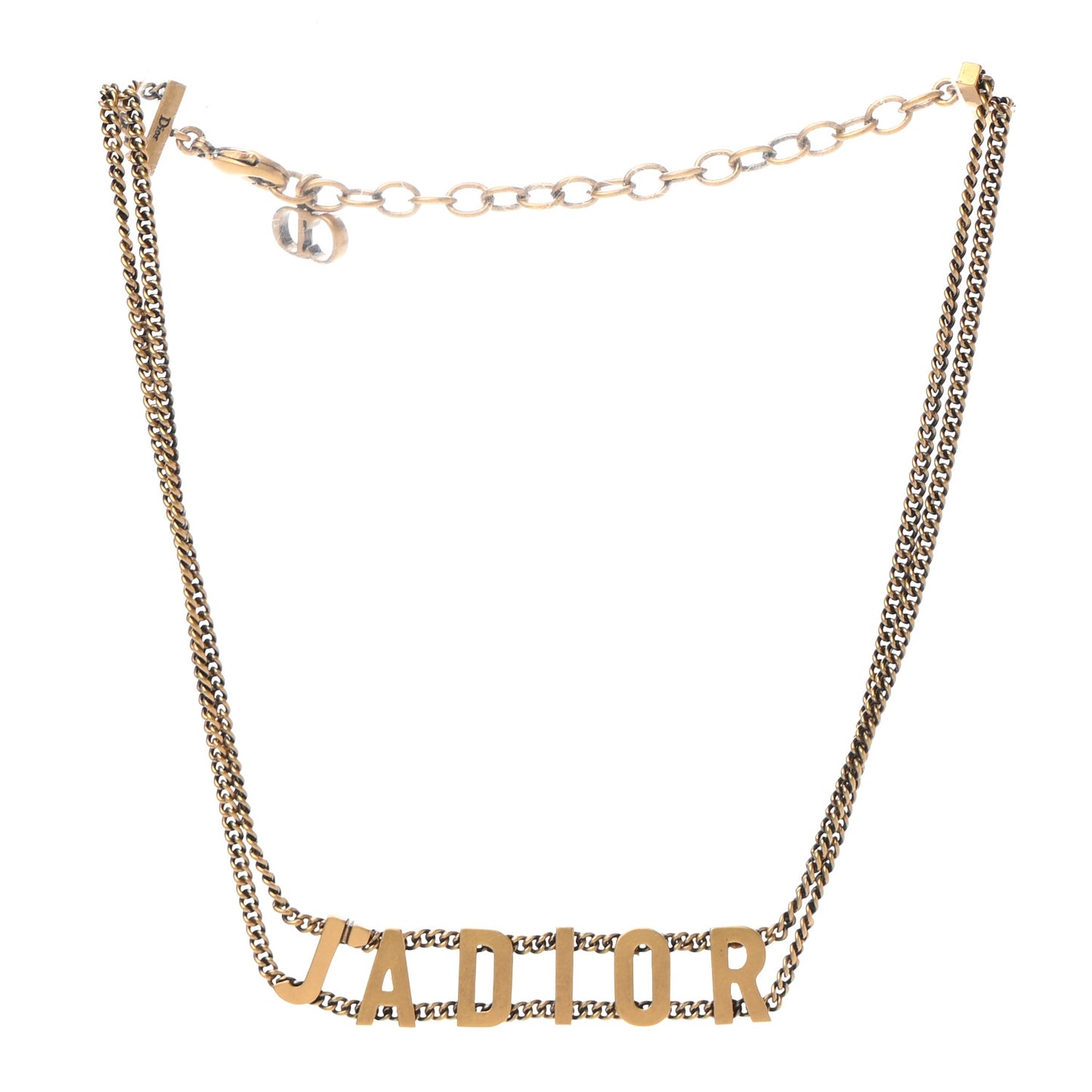 Metal J'Adior Choker Necklace Aged Gold