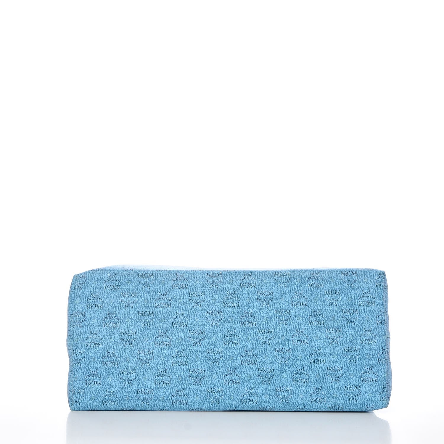 MCM Coated Canvas Shopper Tote Blue 6 of 15