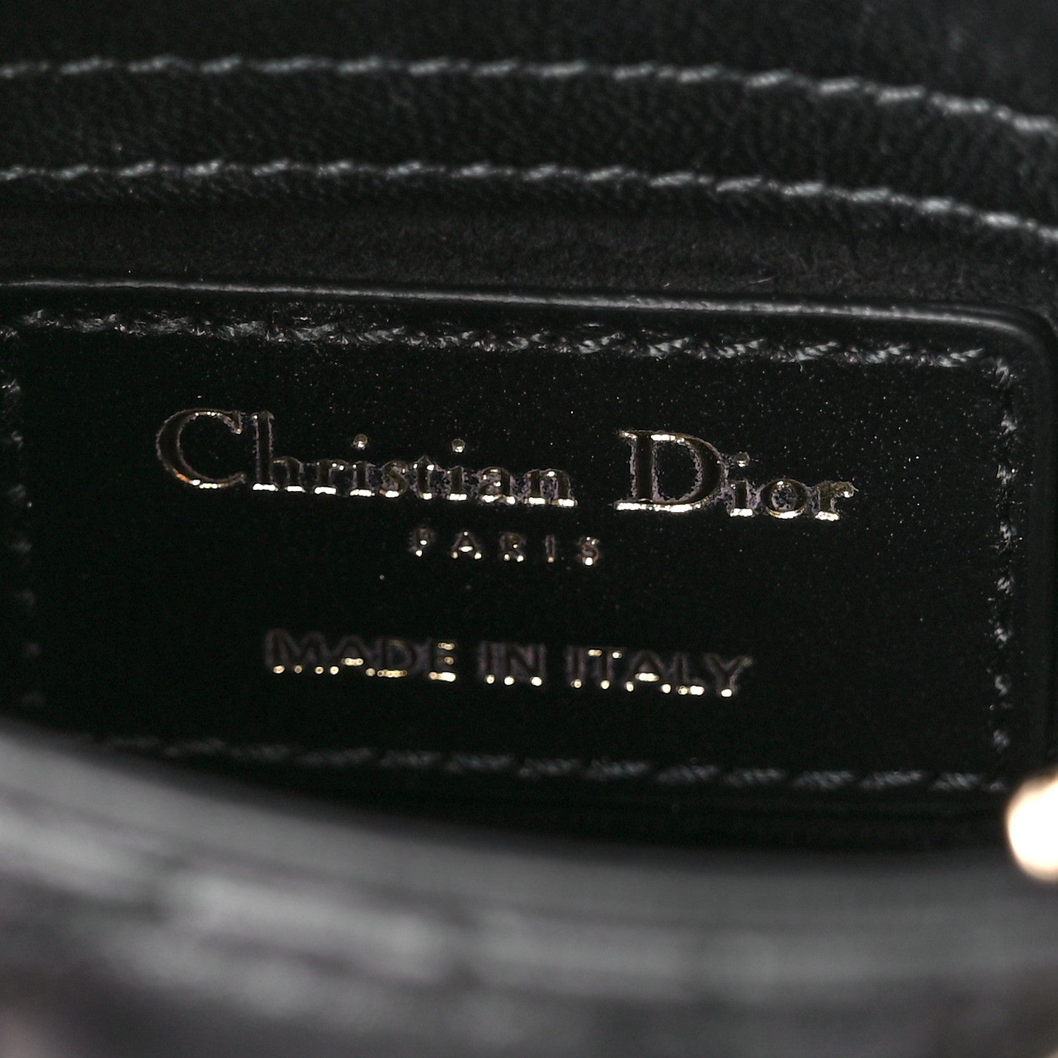 Christian Dior Lambskin Cannage Micro Lady Dior Black 6 of 12