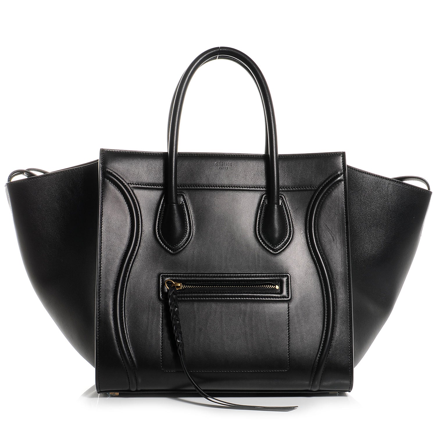 Celine Smooth Calfskin Medium Phantom Luggage Black 1 of 7