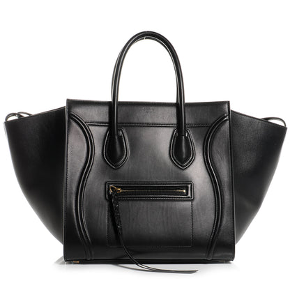 Celine Smooth Calfskin Medium Phantom Luggage Black 1 of 7