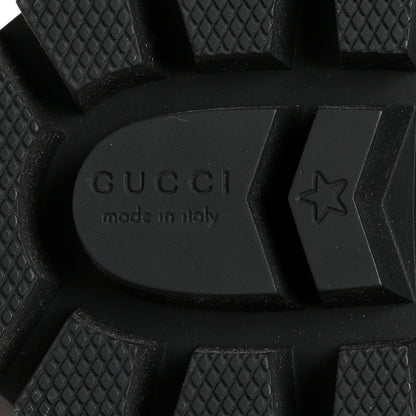 Gucci Nappa Frances GG Matelasse Platform Combat Boots 36 Black 7 of 7