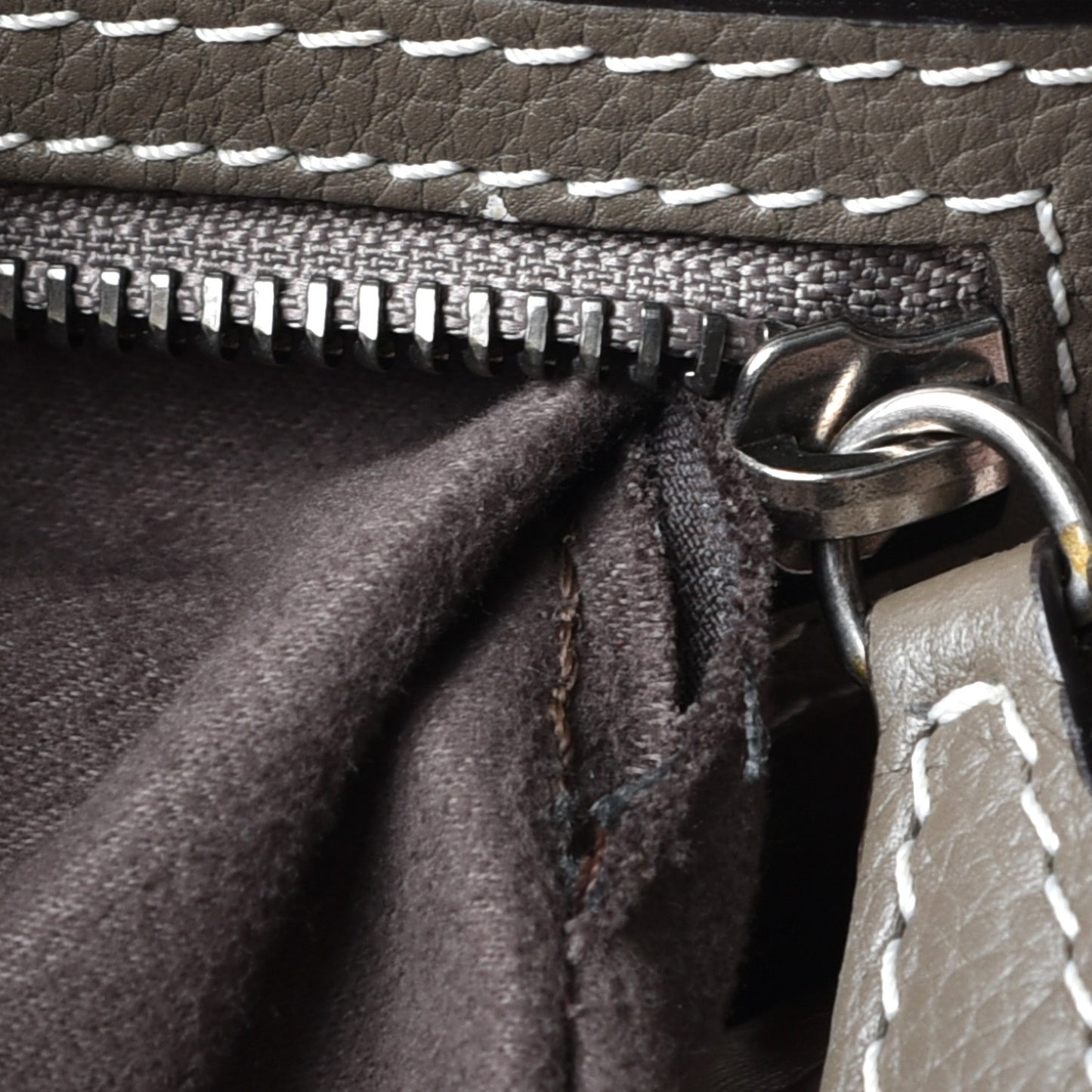 Drummed Calfskin Micro Luggage Souris