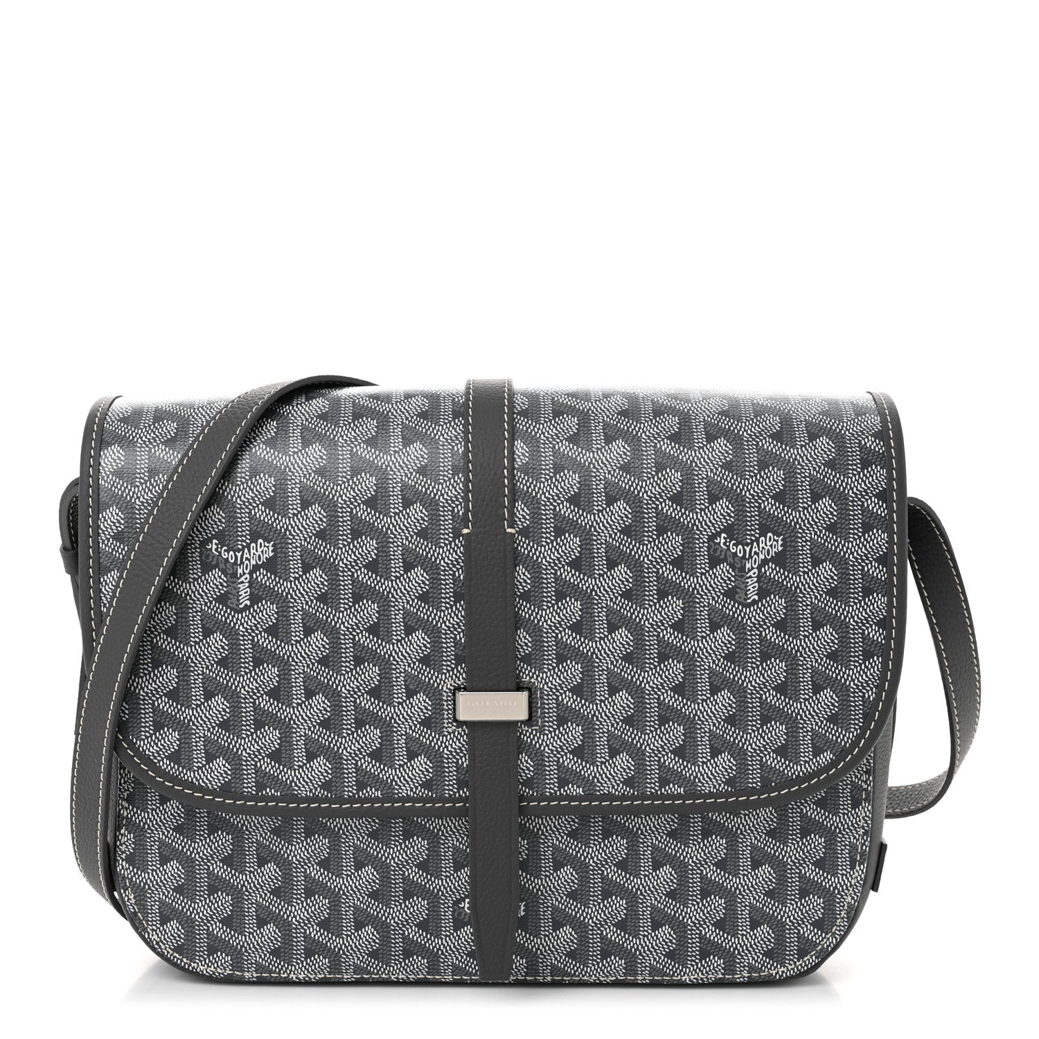 Goyard Goyardine Belvedere II MM Messenger Bag Grey 1 of 9