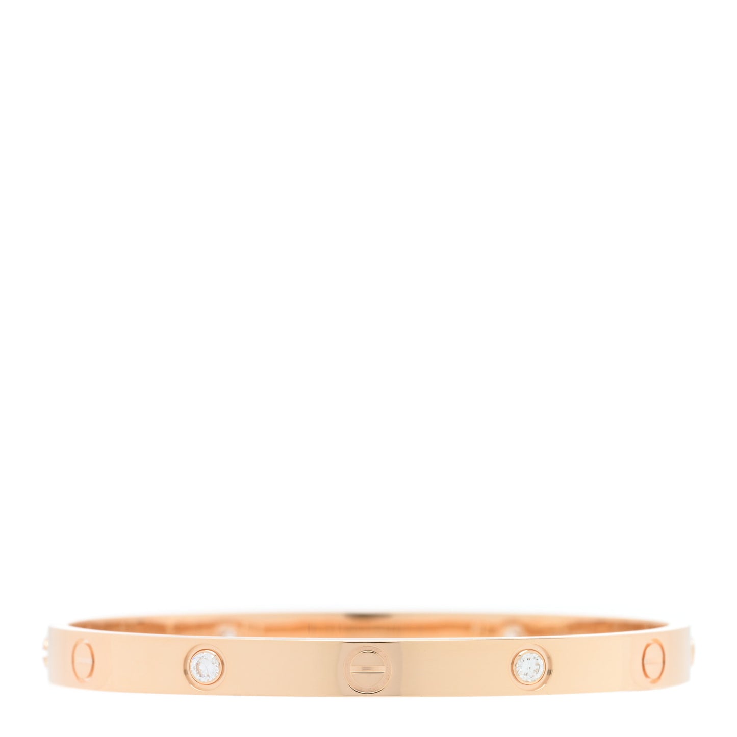 18K Pink Gold 4 Diamond LOVE Bracelet 18