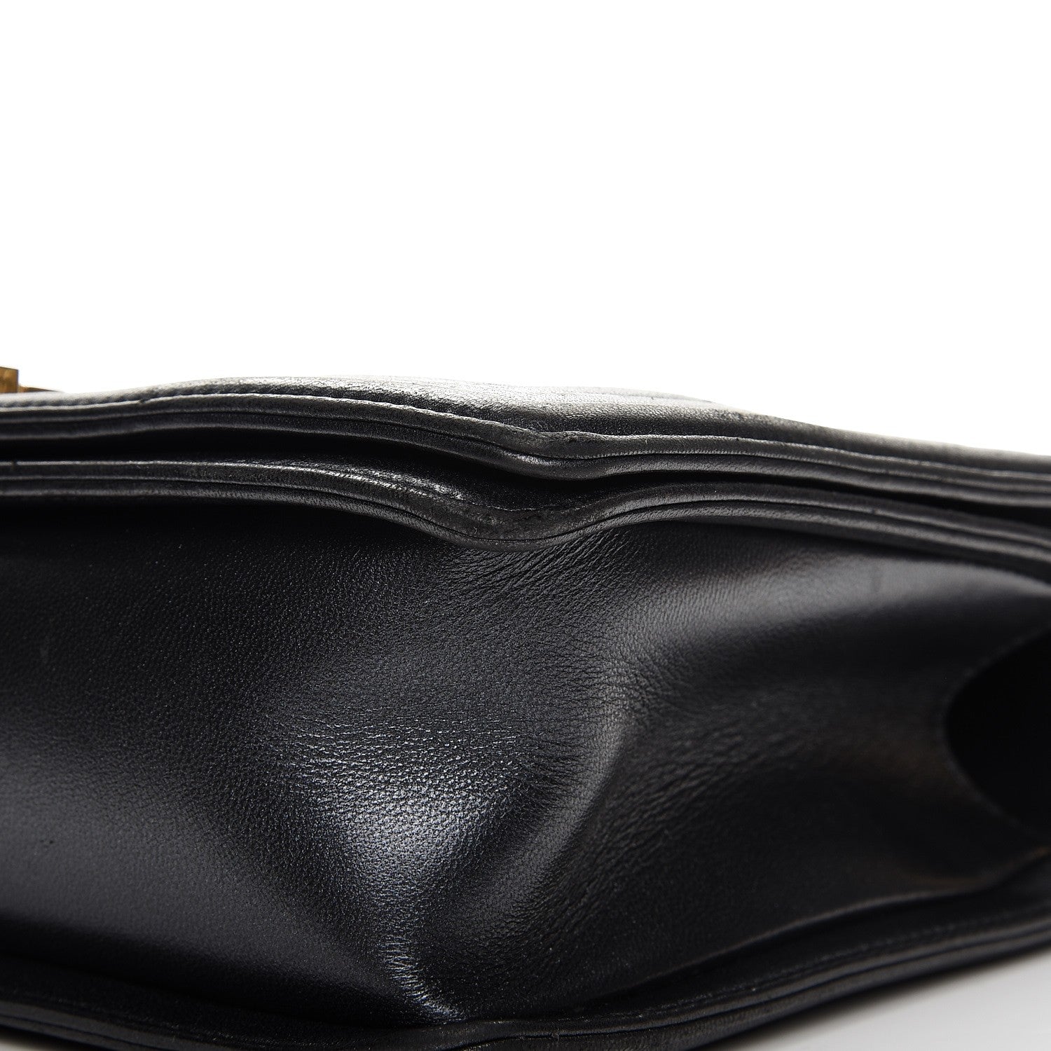 Chanel Lambskin New Medium Boy Flap Pearly Black 10 of 13
