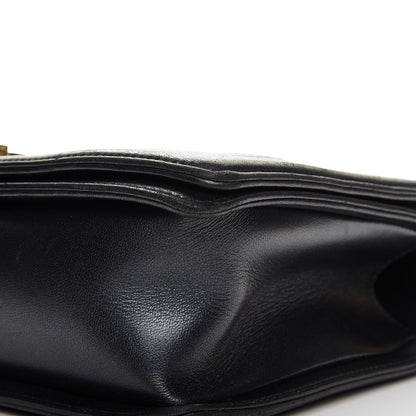 Chanel Lambskin New Medium Boy Flap Pearly Black 10 of 13