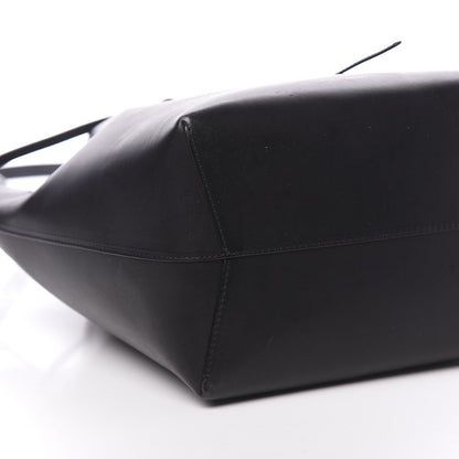 Mansur Gavriel Vegetable Tanned Calfskin Bucket Bag Black Argento 13 of 14