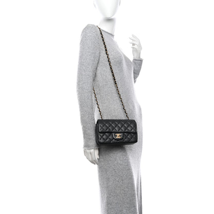 Chanel Caviar Quilted Mini Rectangular Flap Black 2 of 12