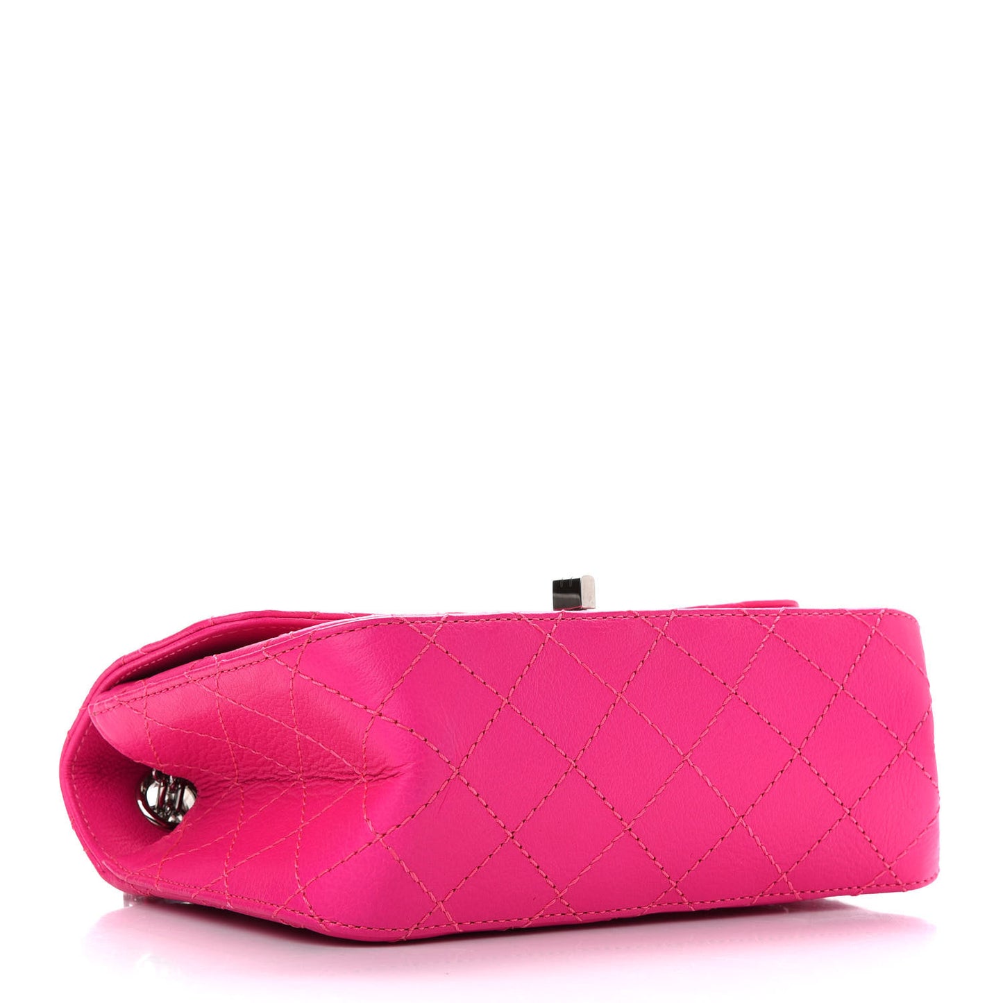Goatskin Quilted 2.55 Reissue Mini Flap Fluorescent Pink