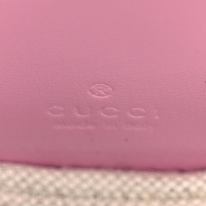 Gucci Boarded Dyana Lux Calfskin Web Mini Bamboo 1947 Top Handle Bag Nice Pink 6 of 10