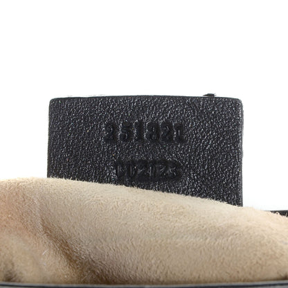 Gucci Pebbled Calfskin Small 1973 Chain Shoulder Bag Black 7 of 9