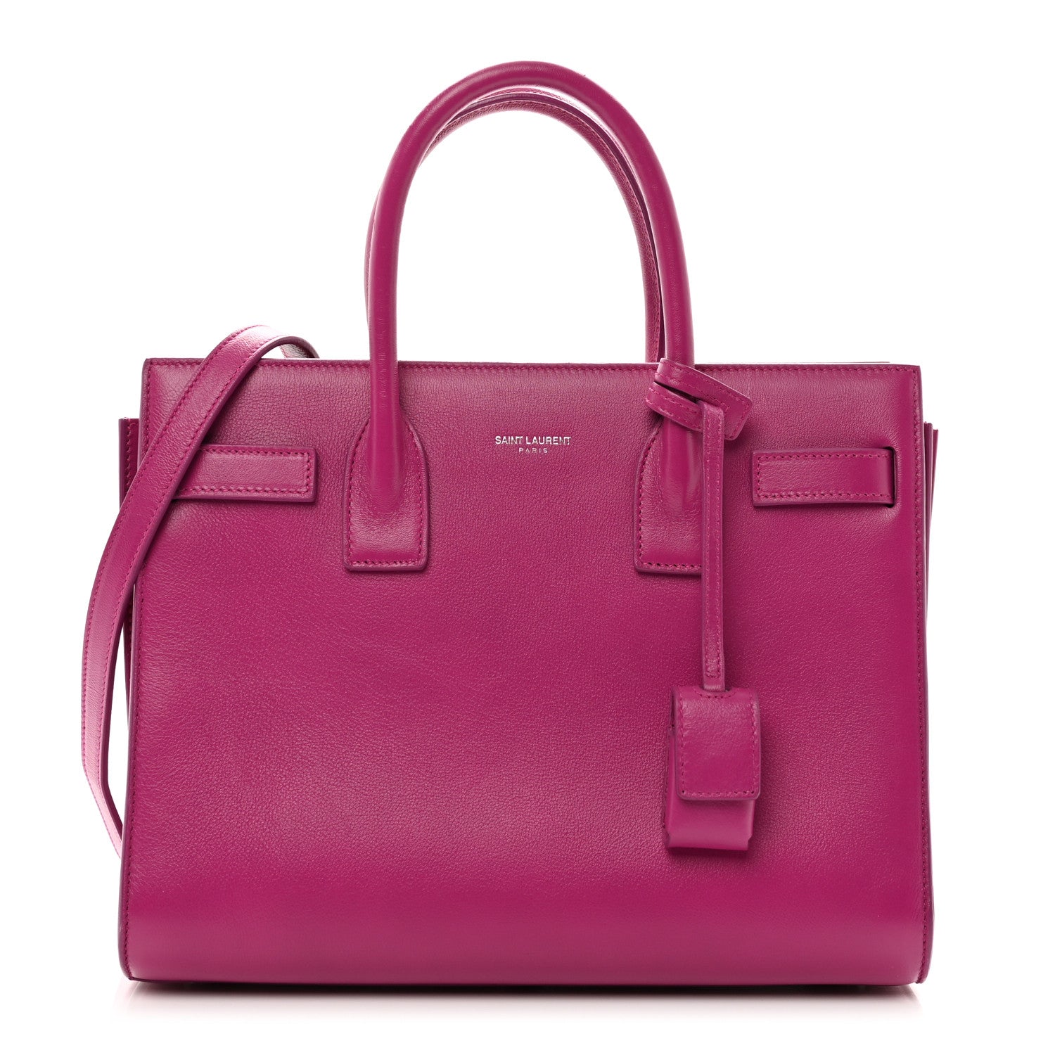 Saint Laurent Calfskin Baby Sac De Jour Fuchsia 1 of 9