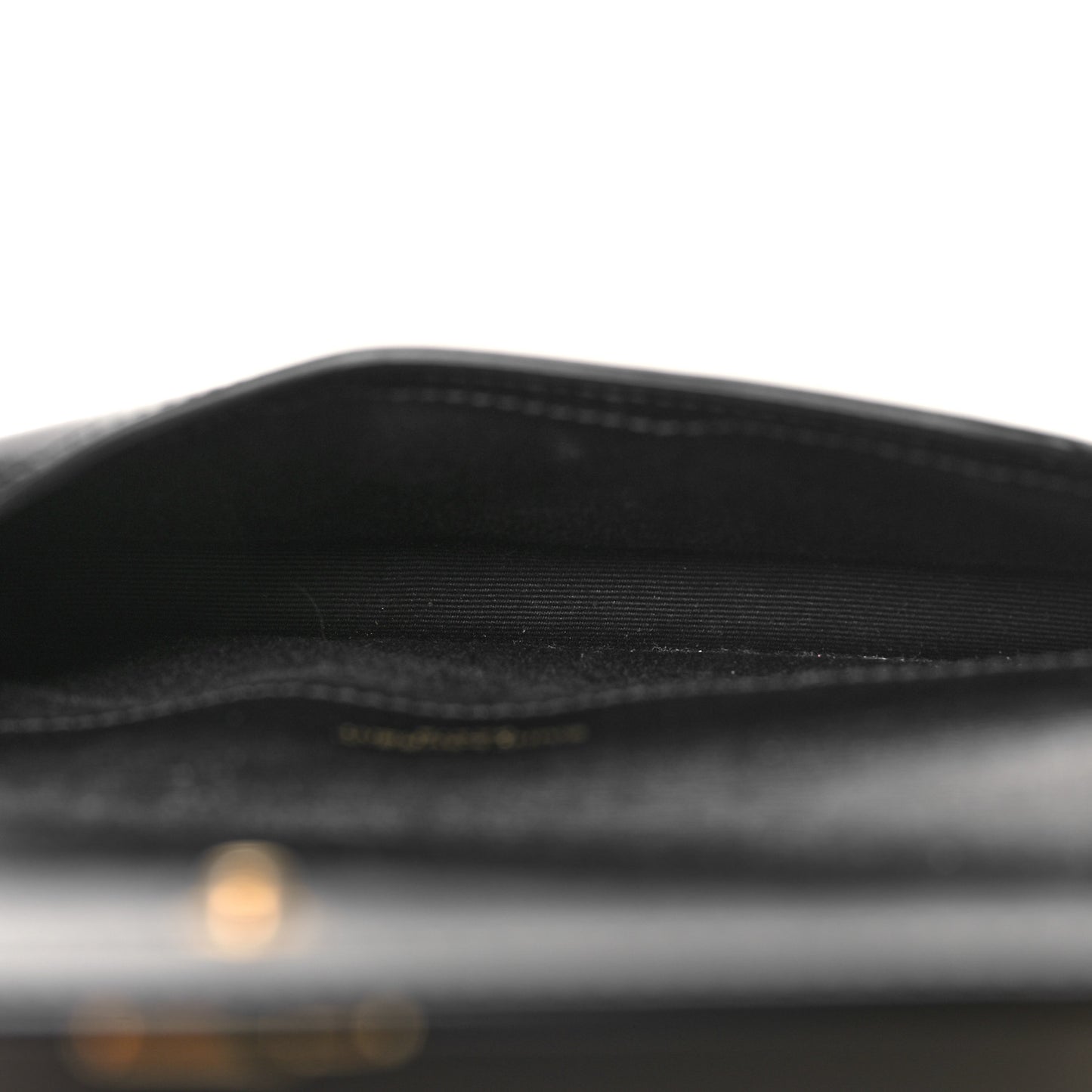 Grained Calfskin Monogram Phone Holder Crossbody Black