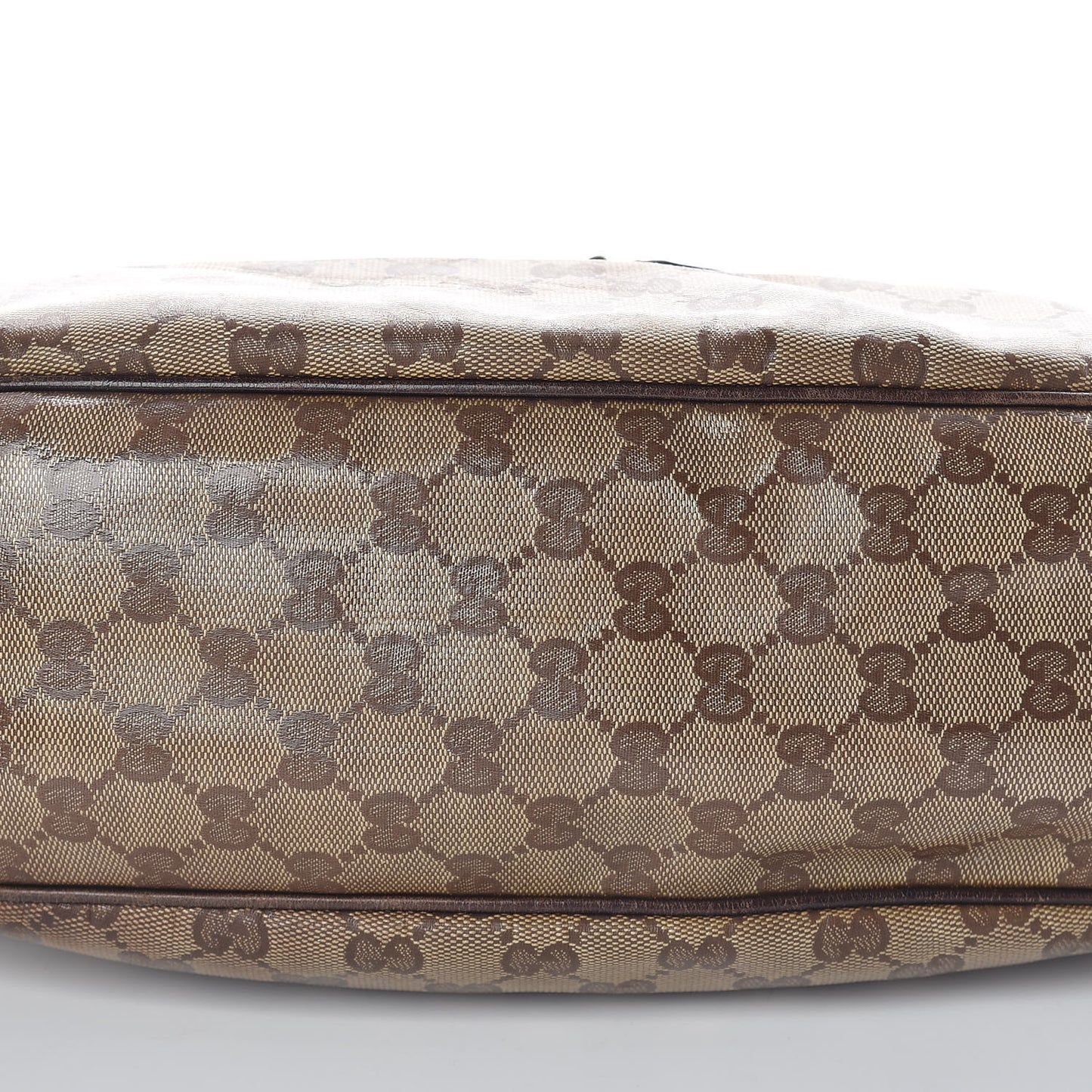 Crystal Monogram Duchessa Flap Shoulder Bag Dark Brown