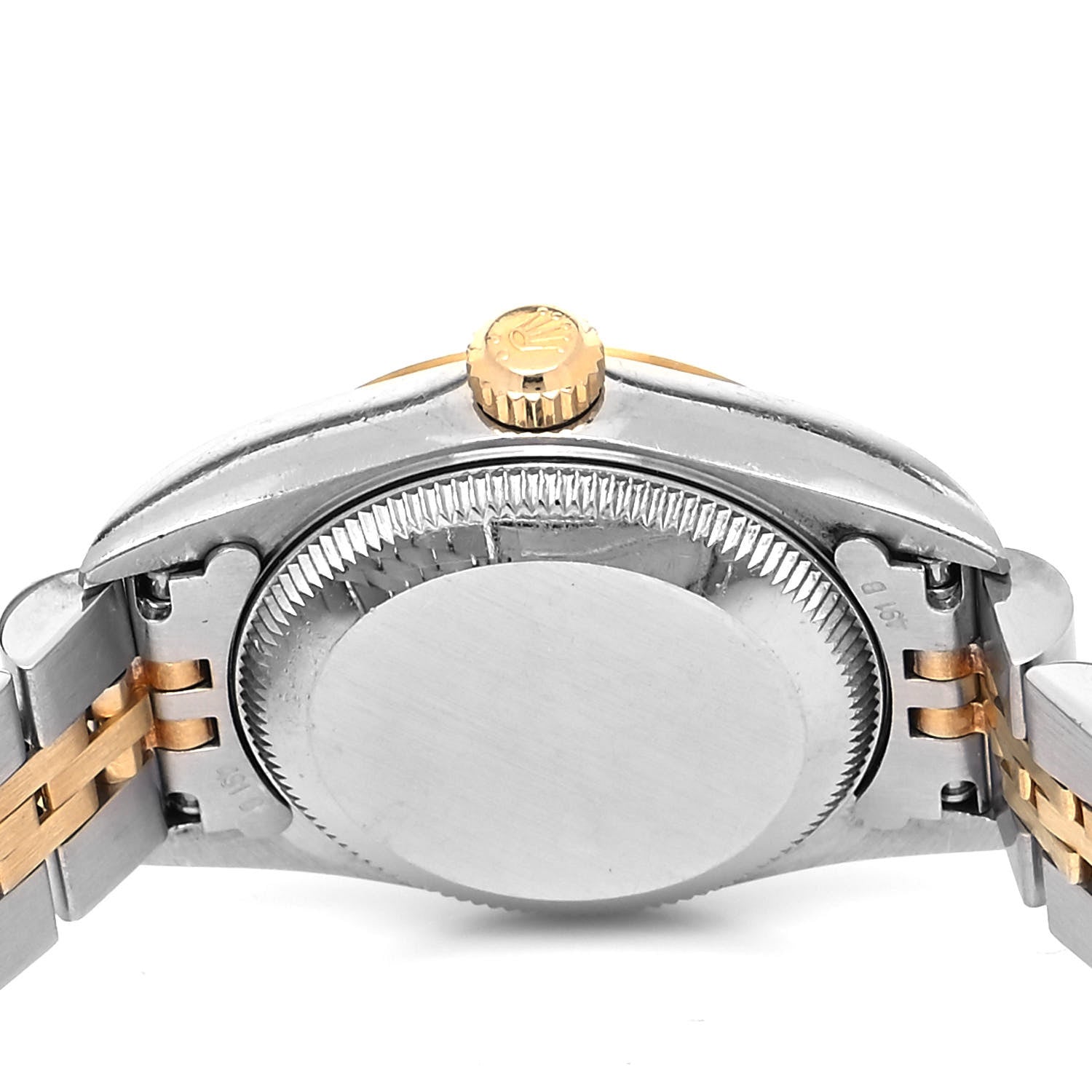 Rolex Stainless Steel 18K Yellow Gold Diamond 26mm Oyster Perpetual Watch Silver 76193 4 of 4