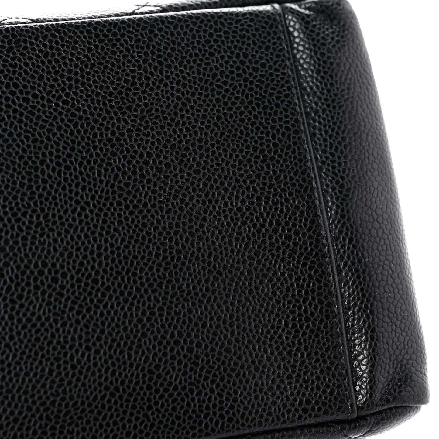 Caviar Quilted Grand Shopping Tote GST Black