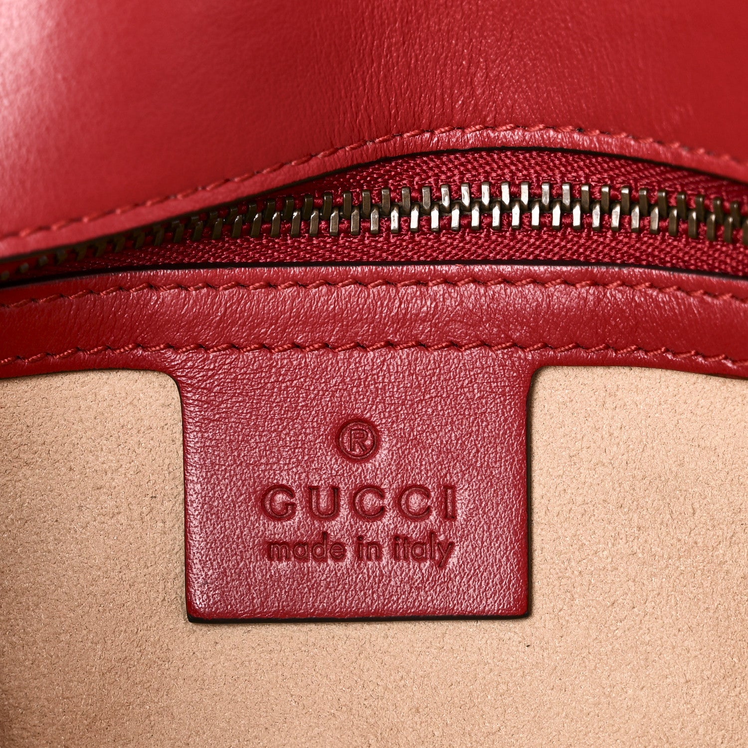 Gucci Calfskin Matelasse Small GG Marmont Shoulder Bag Hibiscus Red 6 of 10