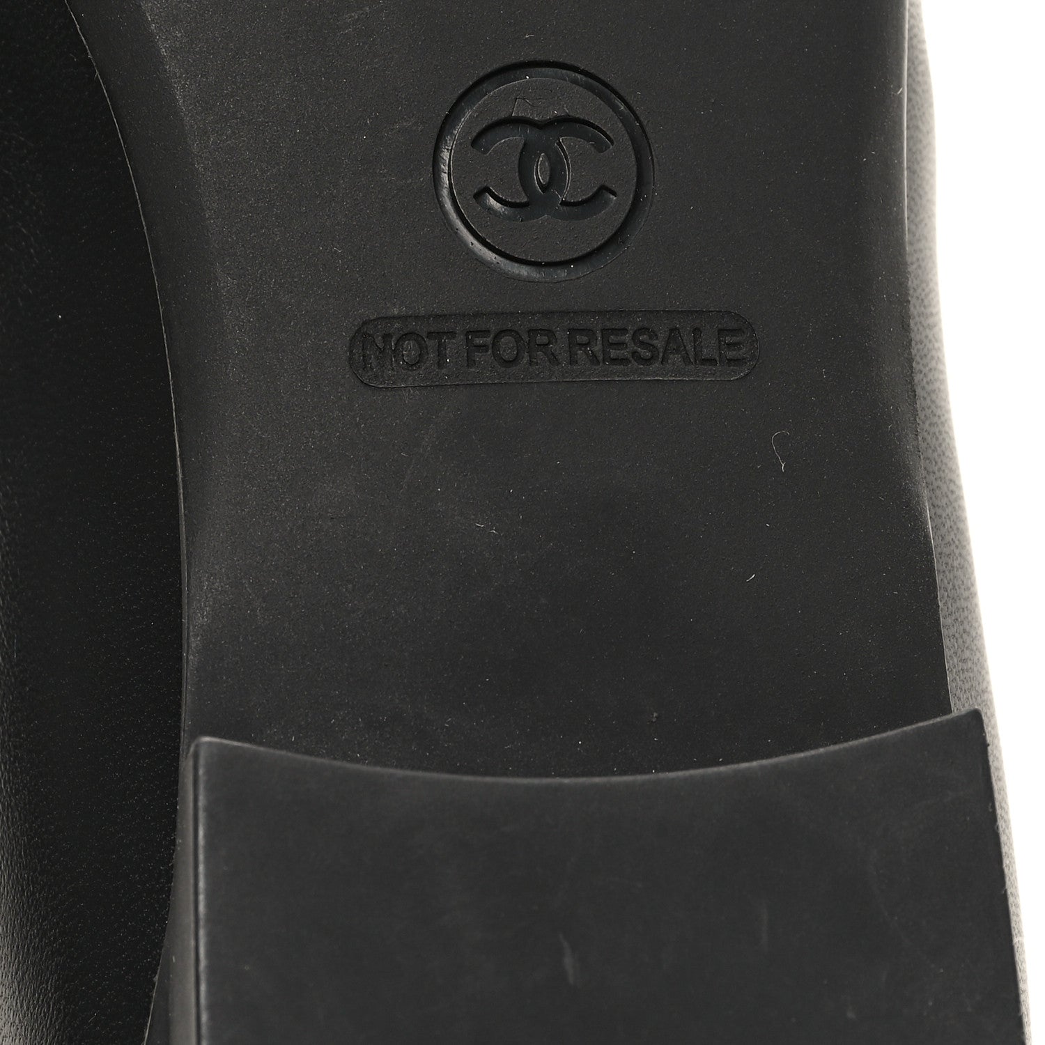 Chanel Lambskin Cap Toe CC Uniform Ballerina Flats 39 Black 7 of 10
