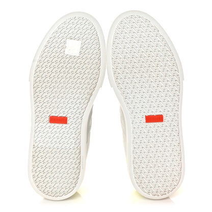 Hermes Calfskin Deep Sneakers 37.5 White Yellow 5 of 8