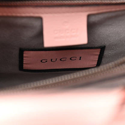 Gucci Calfskin Matelasse GucciGhost Small GG Marmont Tote Perfect Pink Rosa Ivory 7 of 10
