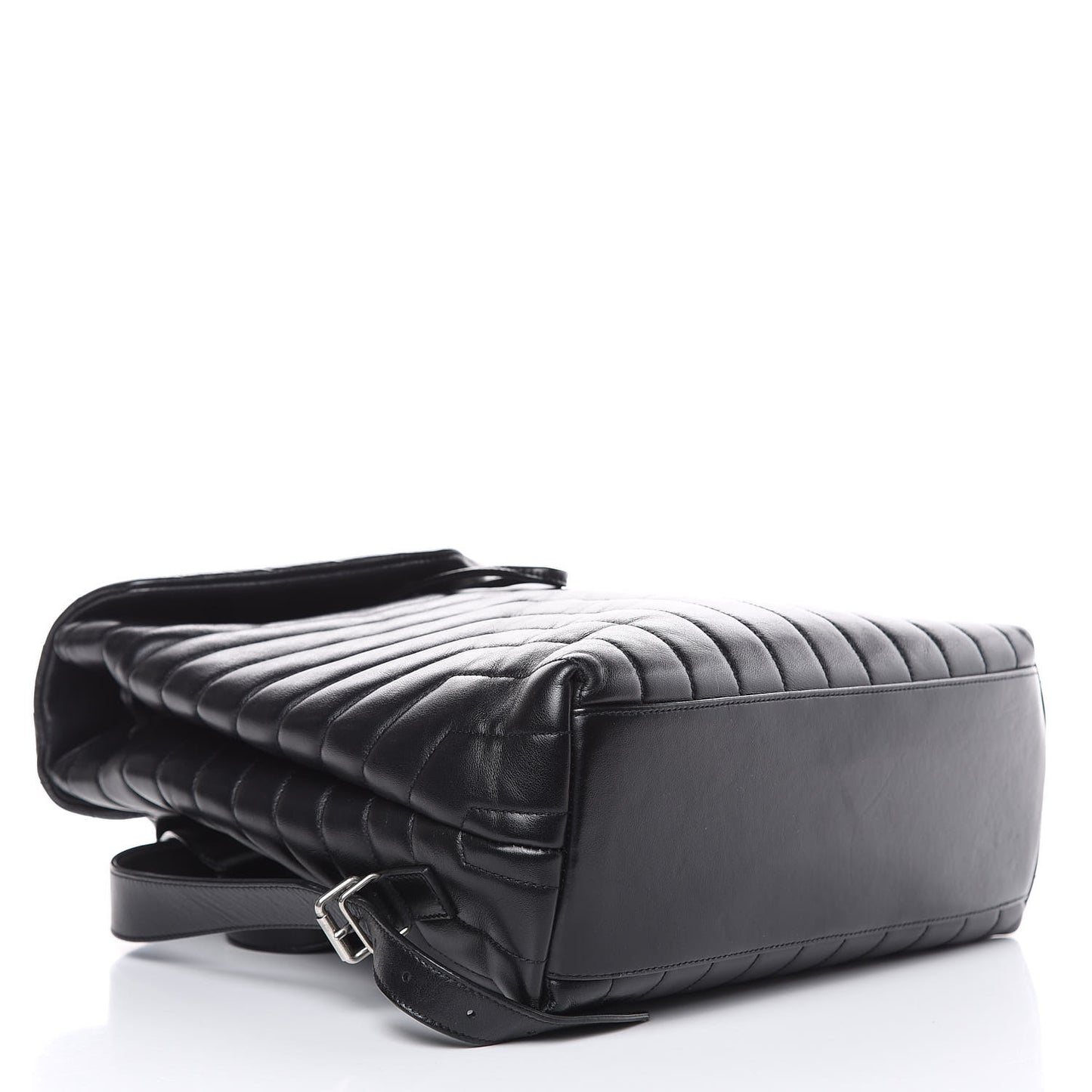 Calfskin Y Quilted Monogram Medium Loulou Backpack Black