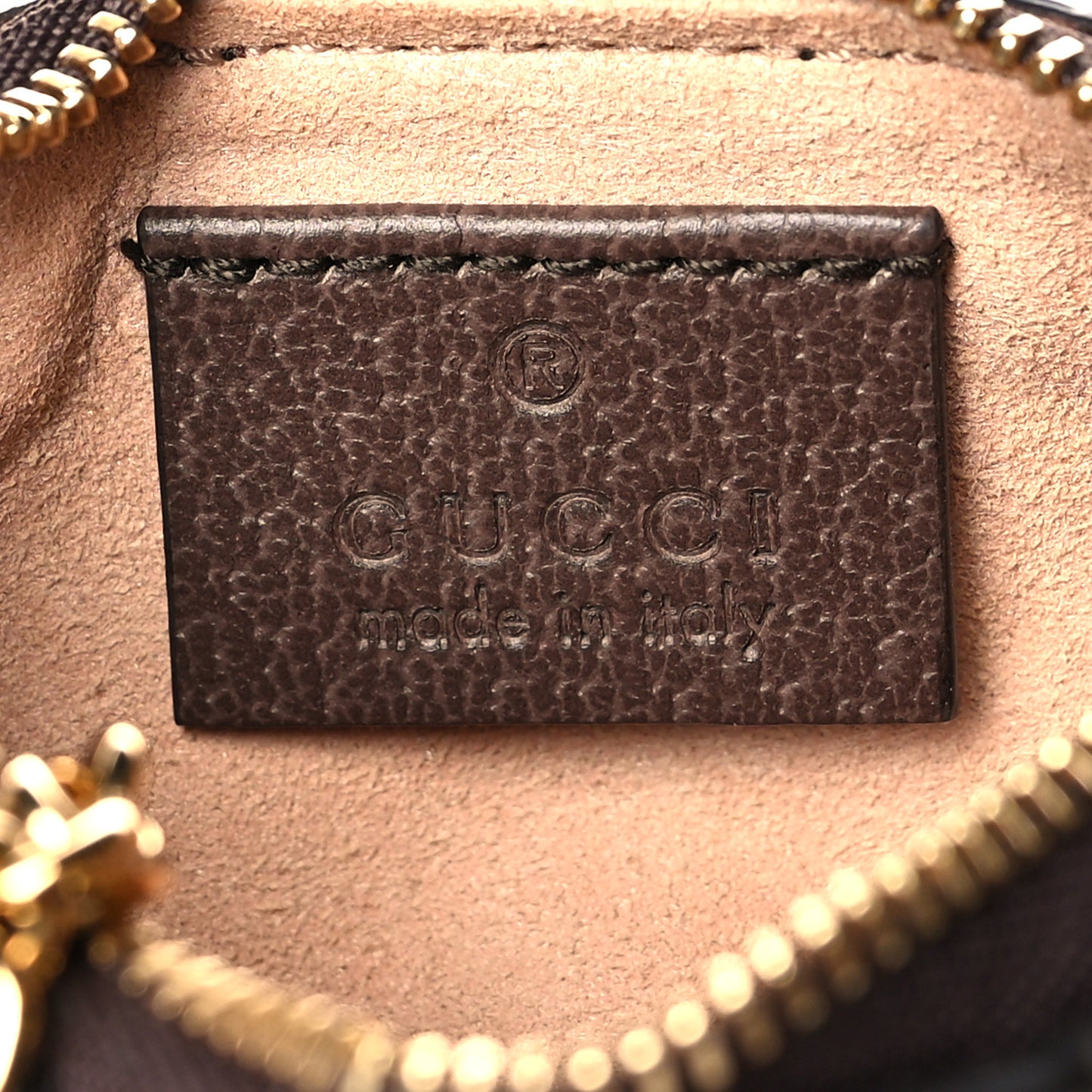 GG Supreme Monogram Web Ophidia Key Case Beige New Acero