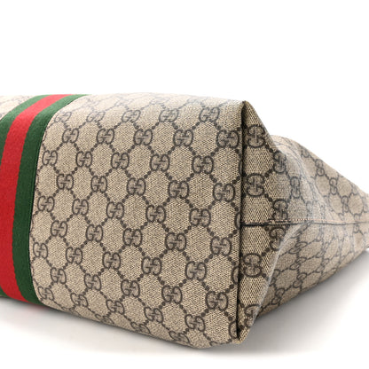 Gucci GG Supreme Monogram Medium Ophidia Shopping Tote Brown 10 of 10