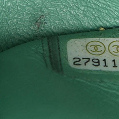 Chanel Tweed Quilted Mini Flap Green White Orange 7 of 10