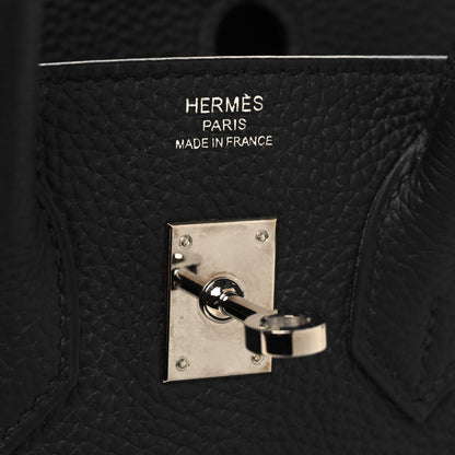 Hermes Togo Birkin 25 Black 6 of 14