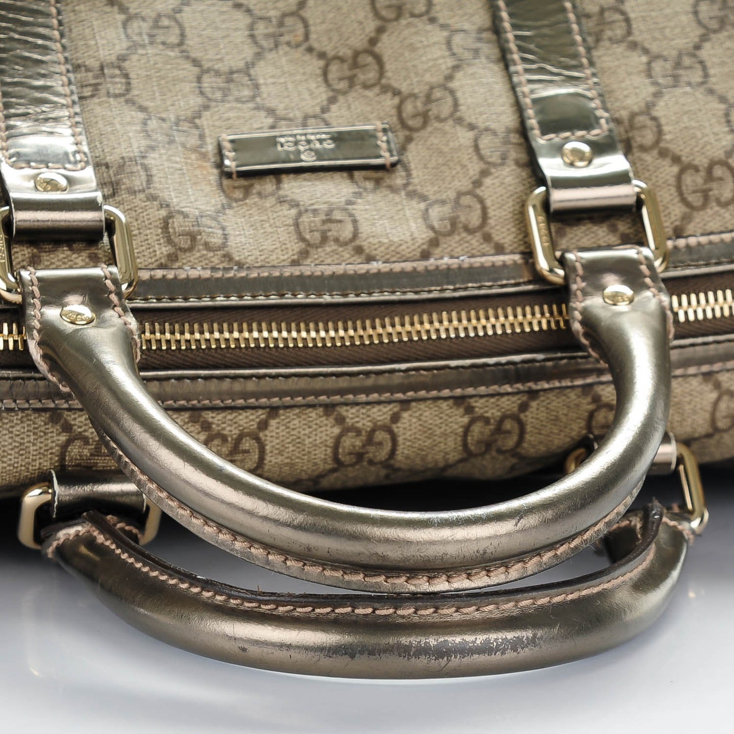 GG Plus Monogram Medium Joy Boston Pewter