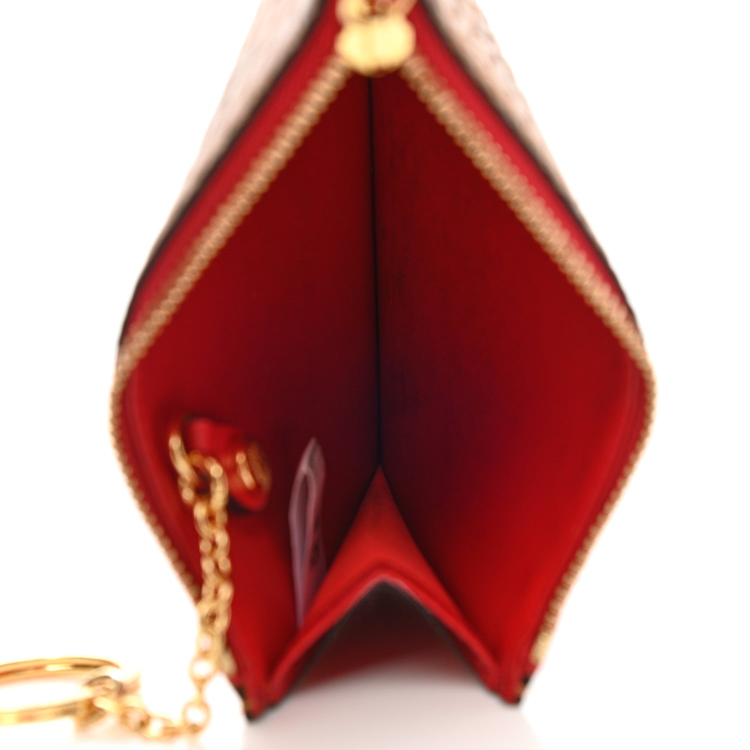 MCM Visetos Key Pouch Cognac Red 5 of 7