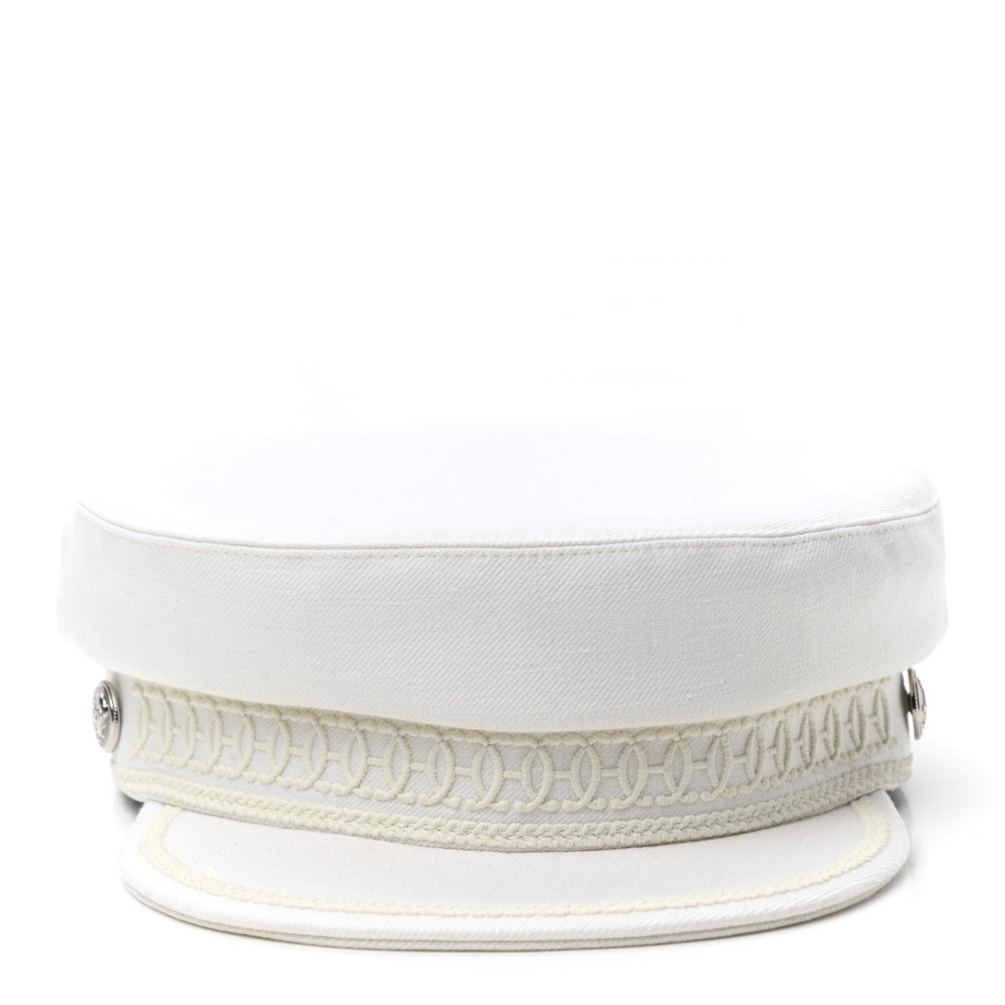 Linen Twill Cabourg Cap 58 White