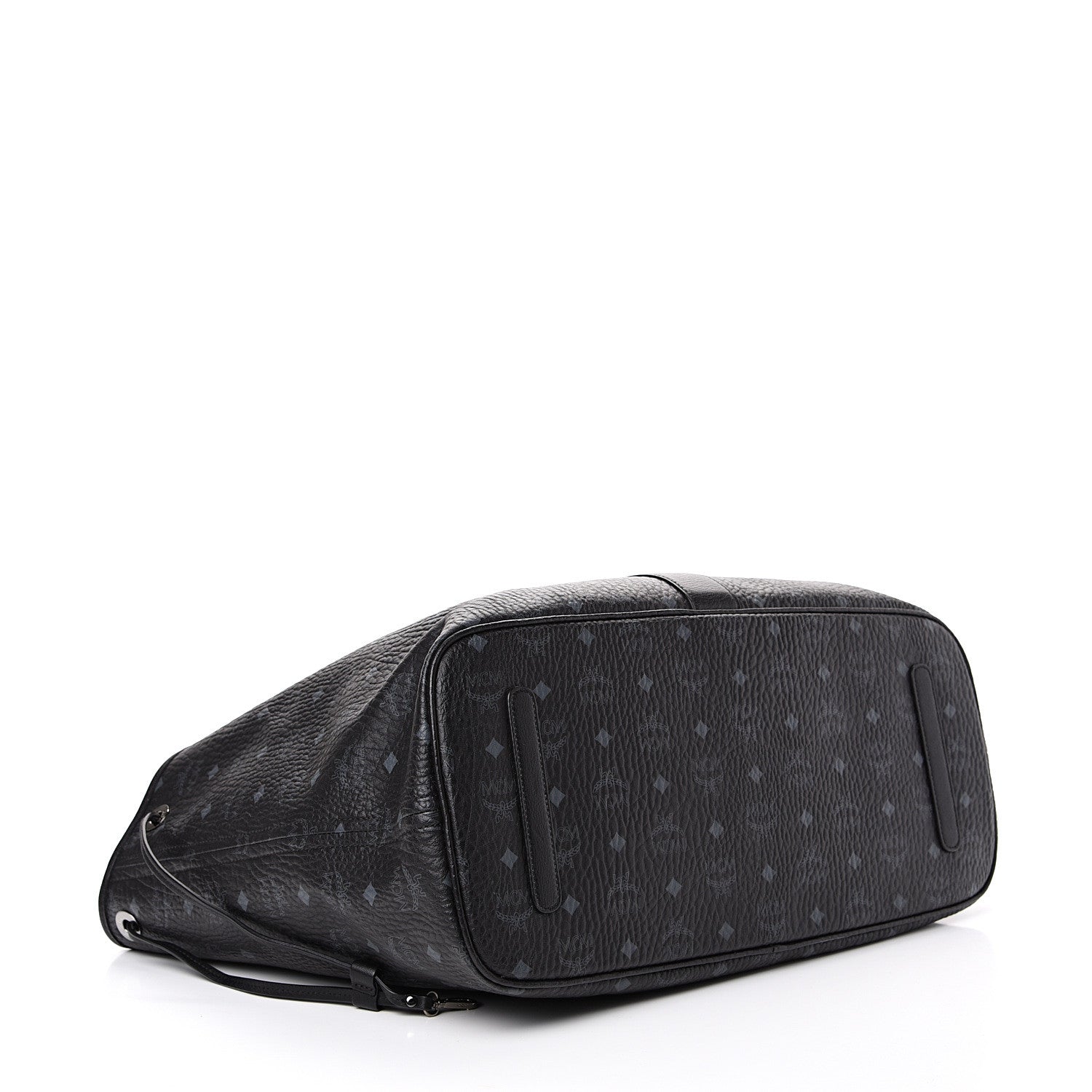MCM Visetos Large Liz Reversible Shopper Tote Black 6 of 14