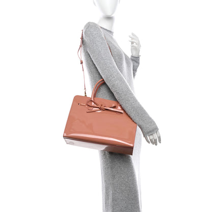 Mansur Gavriel Patent Sun Bag Blush 2 of 10