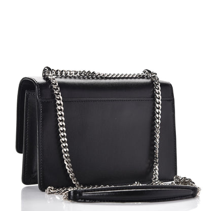 Saint Laurent Calfskin Monogram Sunset Chain Wallet Black 3 of 9